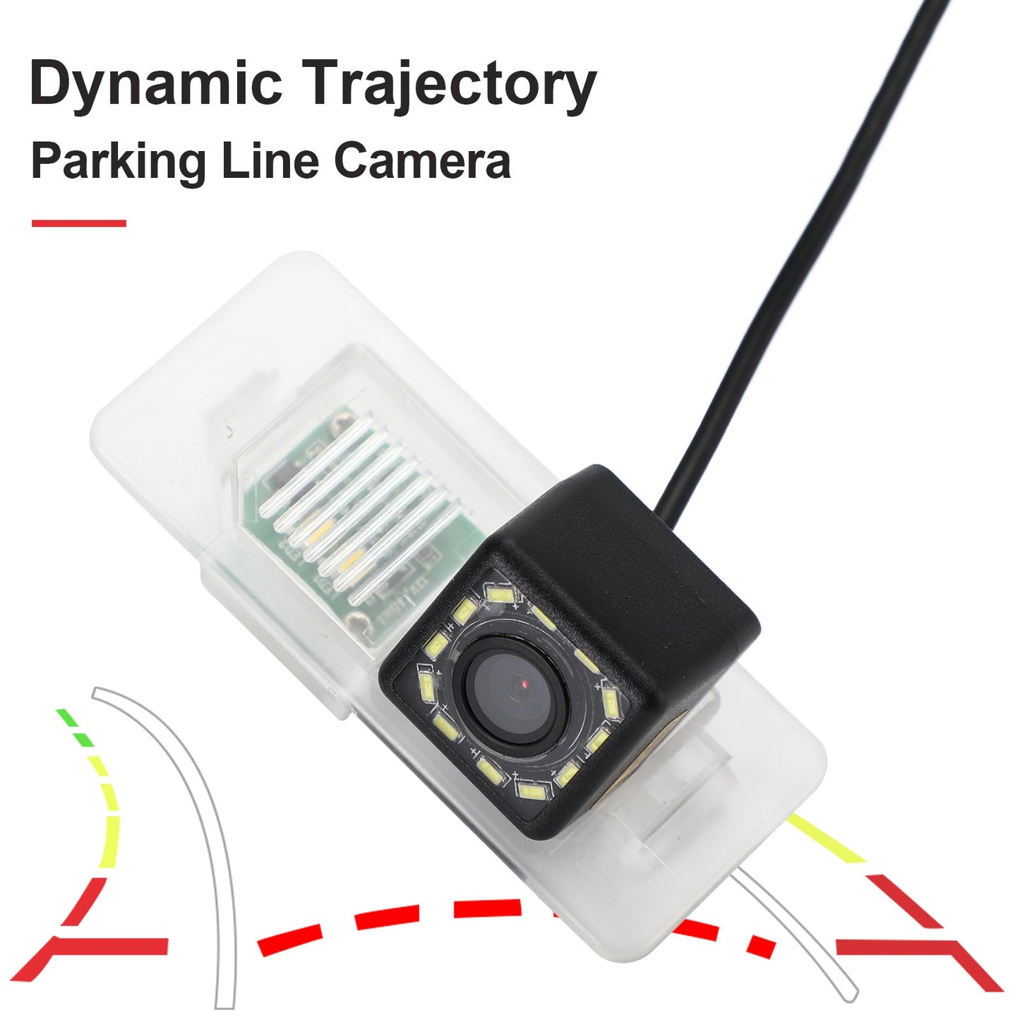 La traiettoria dinamica HD tiene traccia della telecamera posteriore wireless per auto adatta per E46 E53 E70