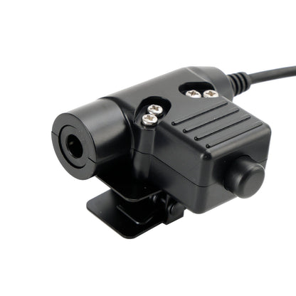 Per Hytera PD415 PD500 PD565 6Pin U94 PTT 7.1-A3 Cuffia a tubo singolo trasparente