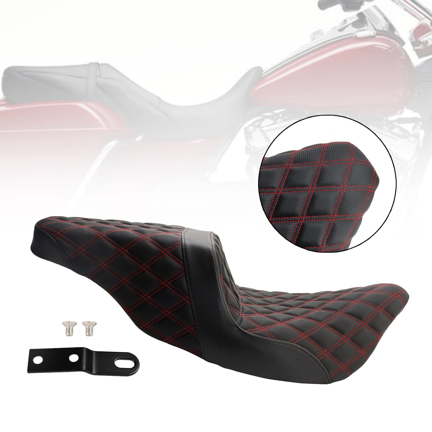 Cuscino sedile passeggero anteriore posteriore rosso adatto per modelli Fl Touring 2008-2023