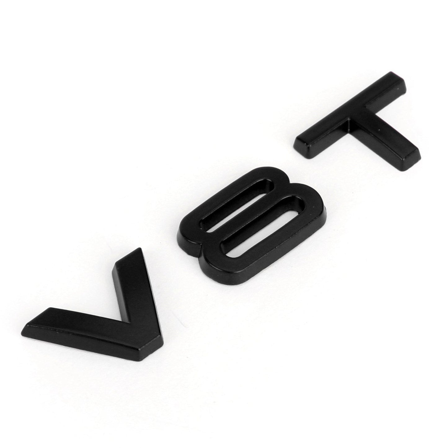 Distintivo dell'emblema V8T adatto per AUDI A1 A3 A4 A5 A6 A7 Q3 Q5 Q7 S6 S7 S8 S4 SQ5 nero generico