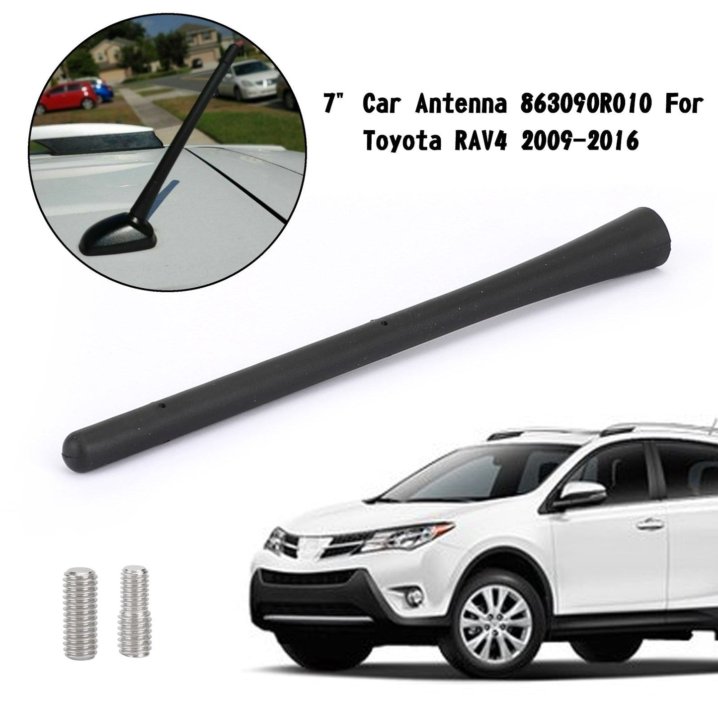 7" antenna per auto 863090R010 per Toyota RAV4 2009-2016 generico