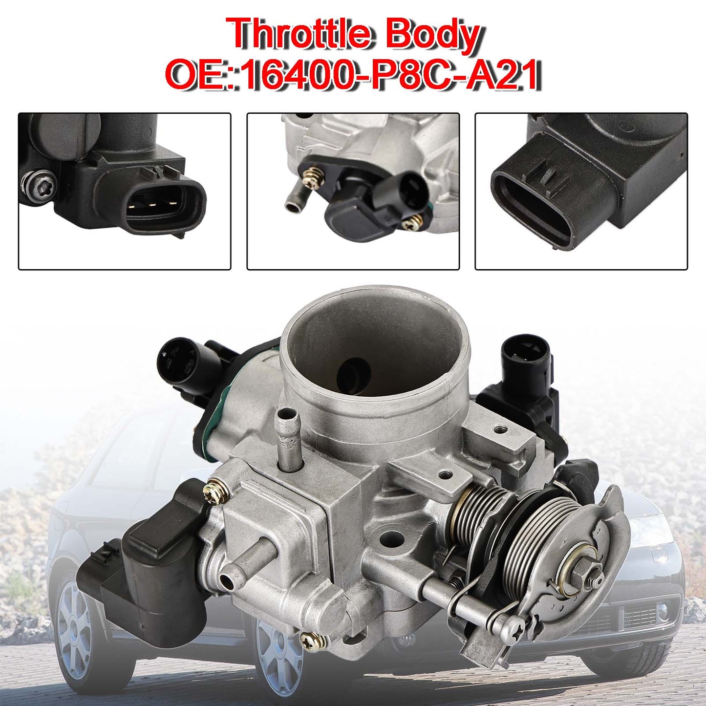 1998-2001 Honda Accord 3.0L 2.3L Gruppo corpo farfallato 16400-P8C-A21 Fedex Express