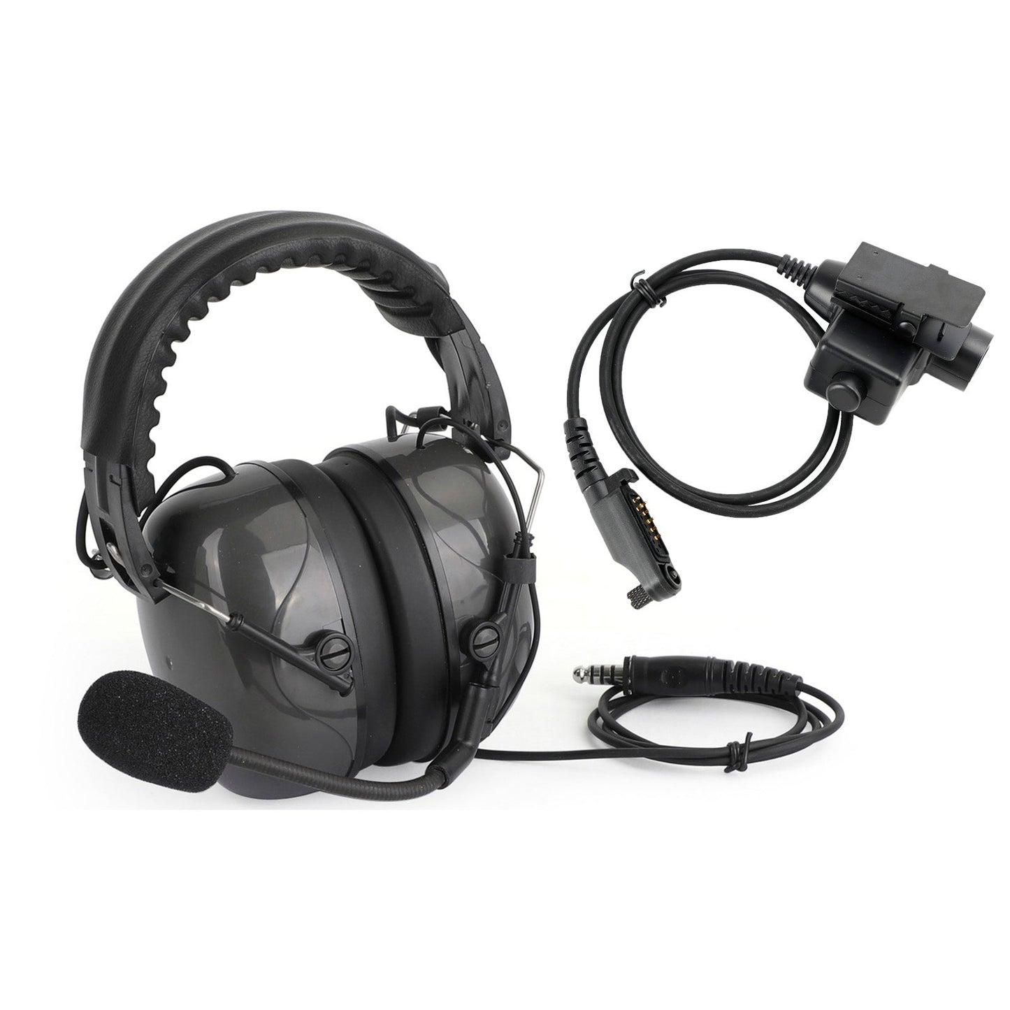 Cuffia regolabile con cancellazione del rumore 7.1-C5 per Hytera PD600 PD602 PD602g PD605