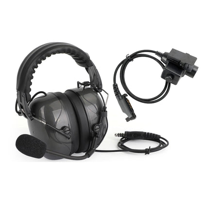 Cuffia regolabile con cancellazione del rumore 7.1-C5 per Hytera PD600 PD602 PD602g PD605