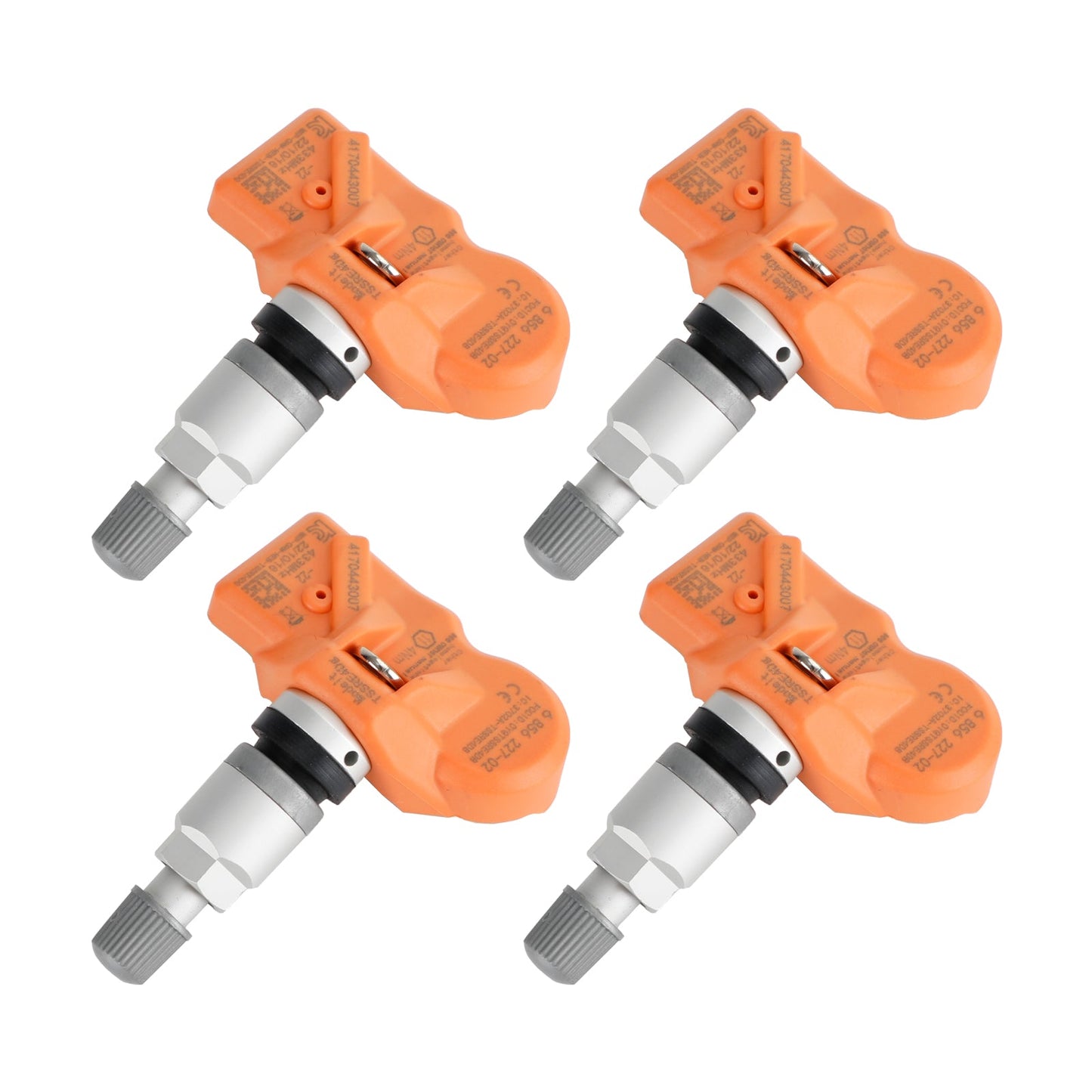 6856227 BMW Serie 5/6/7 F10 F11 F12 F01 F02 X3 F25 4 pezzi Nuovi sensori TPM