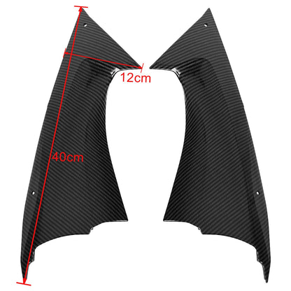 Pannello di copertura laterale del serbatoio del gas Trim carenatura per Yamaha YZF YZFR6 R6 2008-2014 Carbonio generico