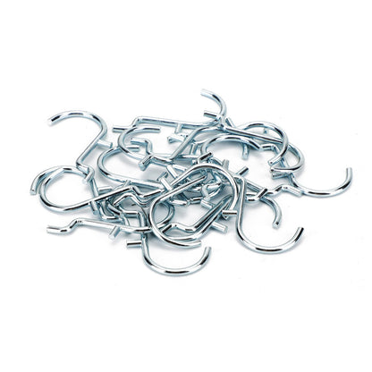 Confezione da 20 ganci appendiabiti da garage Jumbo "J" in metallo da 1/8 a 1/4 di pollice