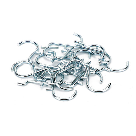 Confezione da 20 ganci appendiabiti da garage Jumbo "J" in metallo da 1/8 a 1/4 di pollice