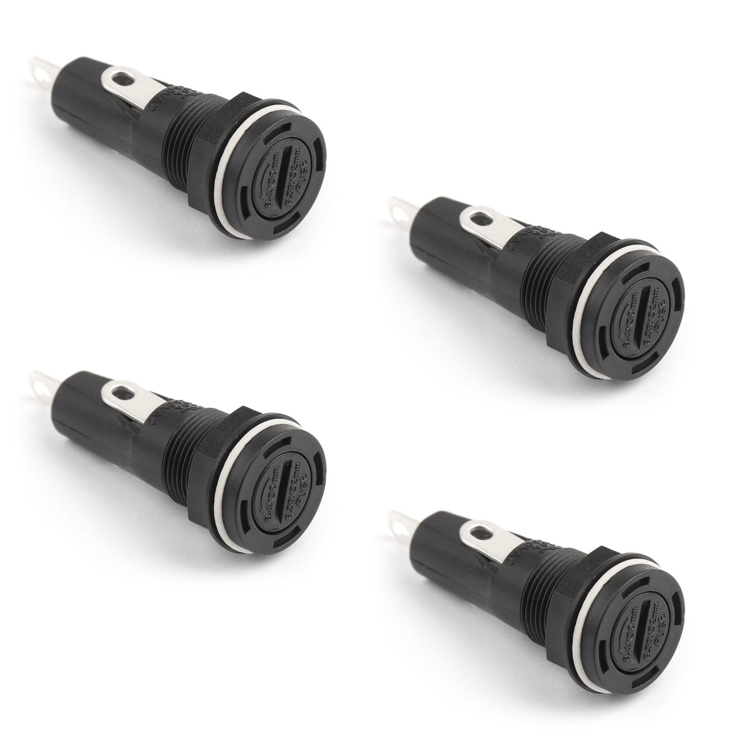 4PCS SCI R3-55B Supporto per fusibili telaio per montaggio a pannello per fusibili in vetro 6x30mm 20A 250V