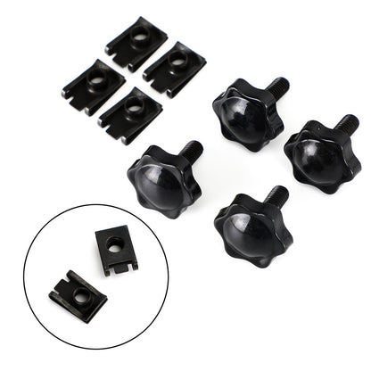 4Pcs Bisaccia Leva di Bloccaggio Bulloni e Dadi Kit Adatto Per Glide King Touring 96-19 Argento Generico