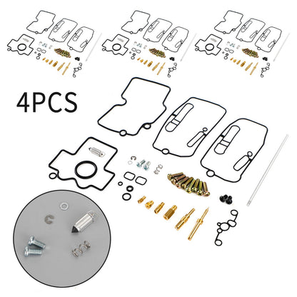 4X Carburatore Carb Rebuild Kit di riparazione adatto per Yamaha YFZ450 2004-2009 Generico