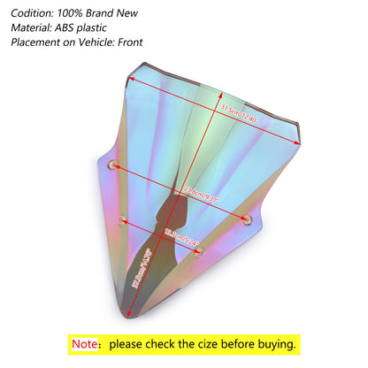 Parabrezza parabrezza in plastica ABS moto per KAWASAKI EX650 Ninja650 17-18 B generico
