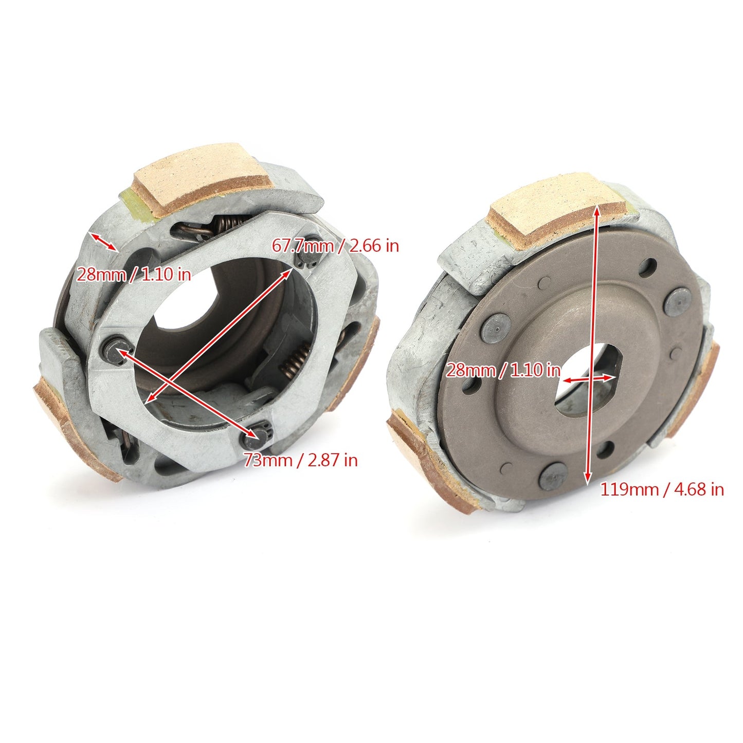 ASSY PORTA PATTINO FRIZIONE A UMIDO per Kymco Heroism Dink 125 150 LX Classic 1995-07 Generico