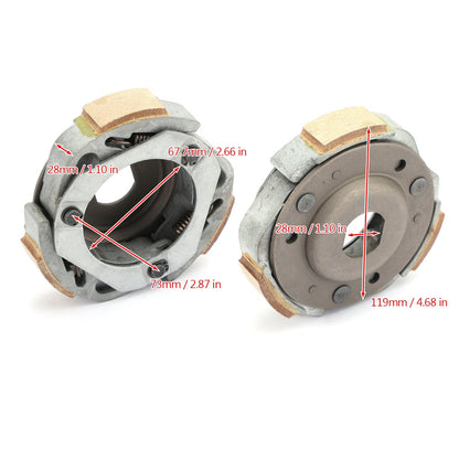 ASSY PORTA PATTINO FRIZIONE A UMIDO per Kymco Heroism Dink 125 150 LX Classic 1995-07 Generico