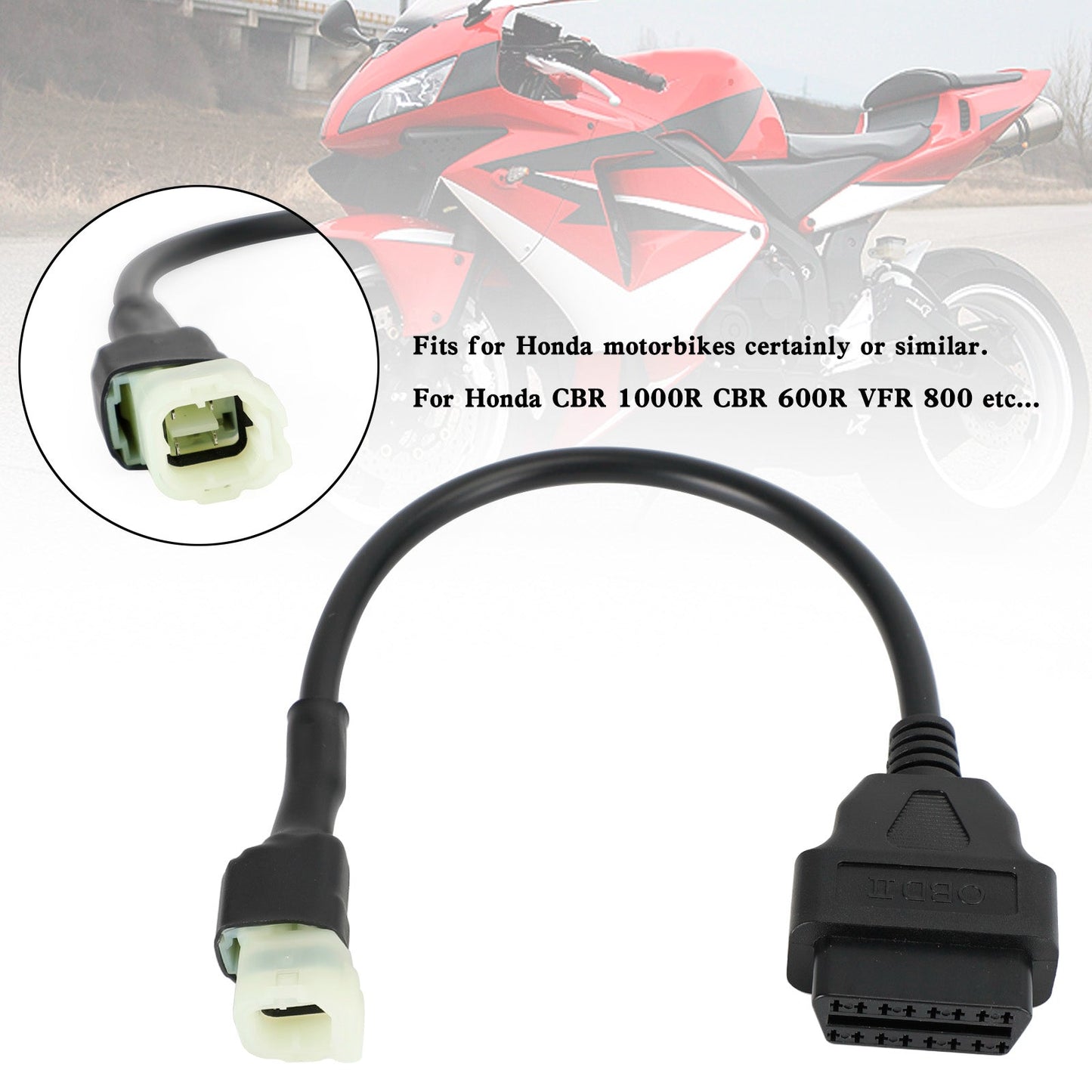 Honda CBR 1000R CBR 600R Cavo adattatore diagnostico moto OBD2 da 4 pin a 16 pin