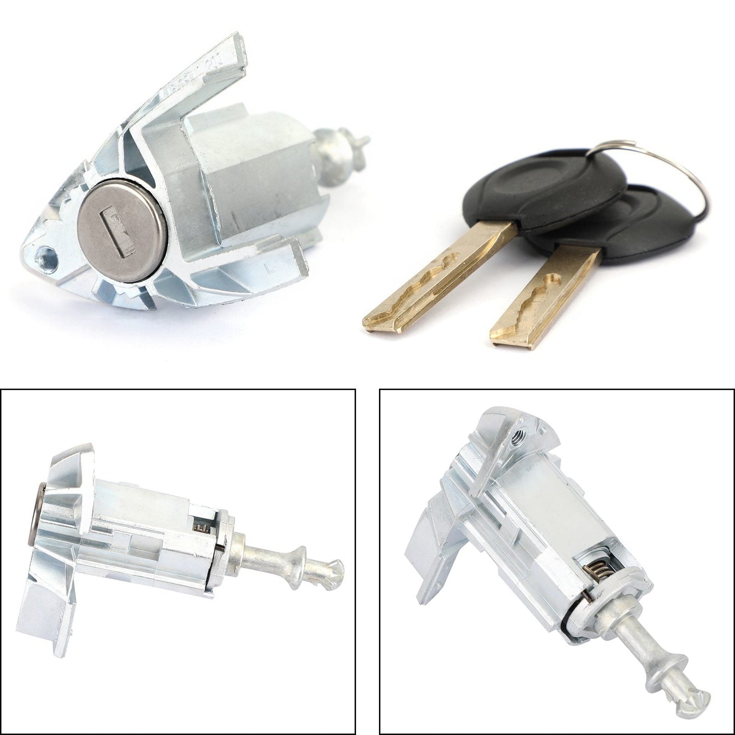 Per BMW X5 E53 2000-2006 CONDUCENTE SINISTRO ASSEMBLAGGIO CILINDRO SERRATURA PORTA CON 2 CHIAVI Generico