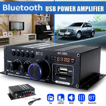 Bluetooth 2.0CH 400W Hi-Fi Auto Stereo 12V MP3 Amplificatore audio per auto Radio Booster