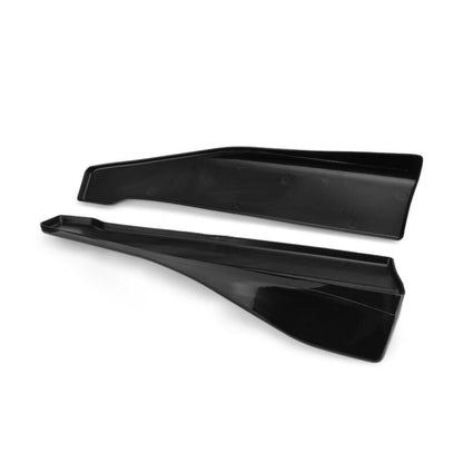 48cm Gonna Spoiler Posteriore Labbro/Estensione Laterale Rocker Splitter Winglet Wings Nero Generico
