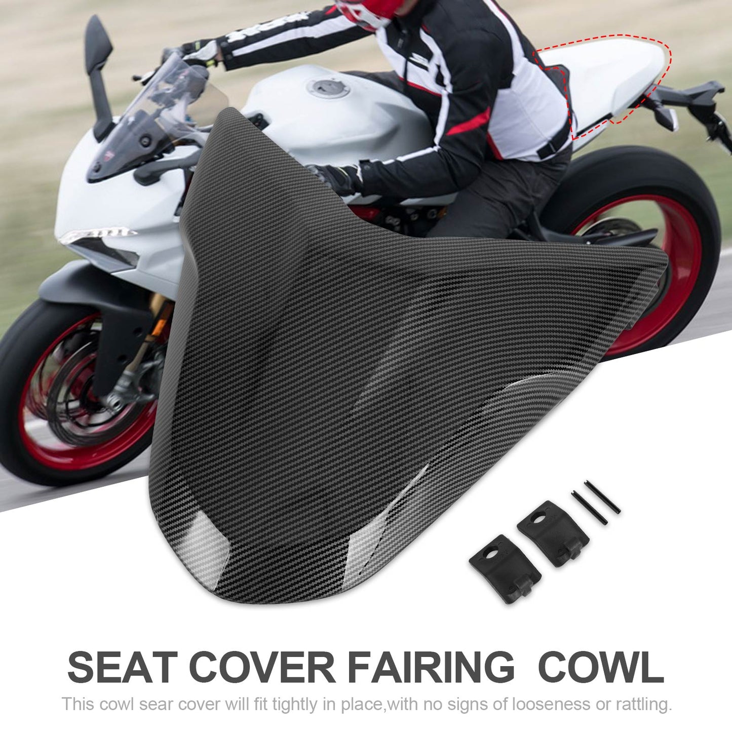 Coda posteriore coprisedile cupolino per DUCATI Supersport 939 950 tutto l"anno generico