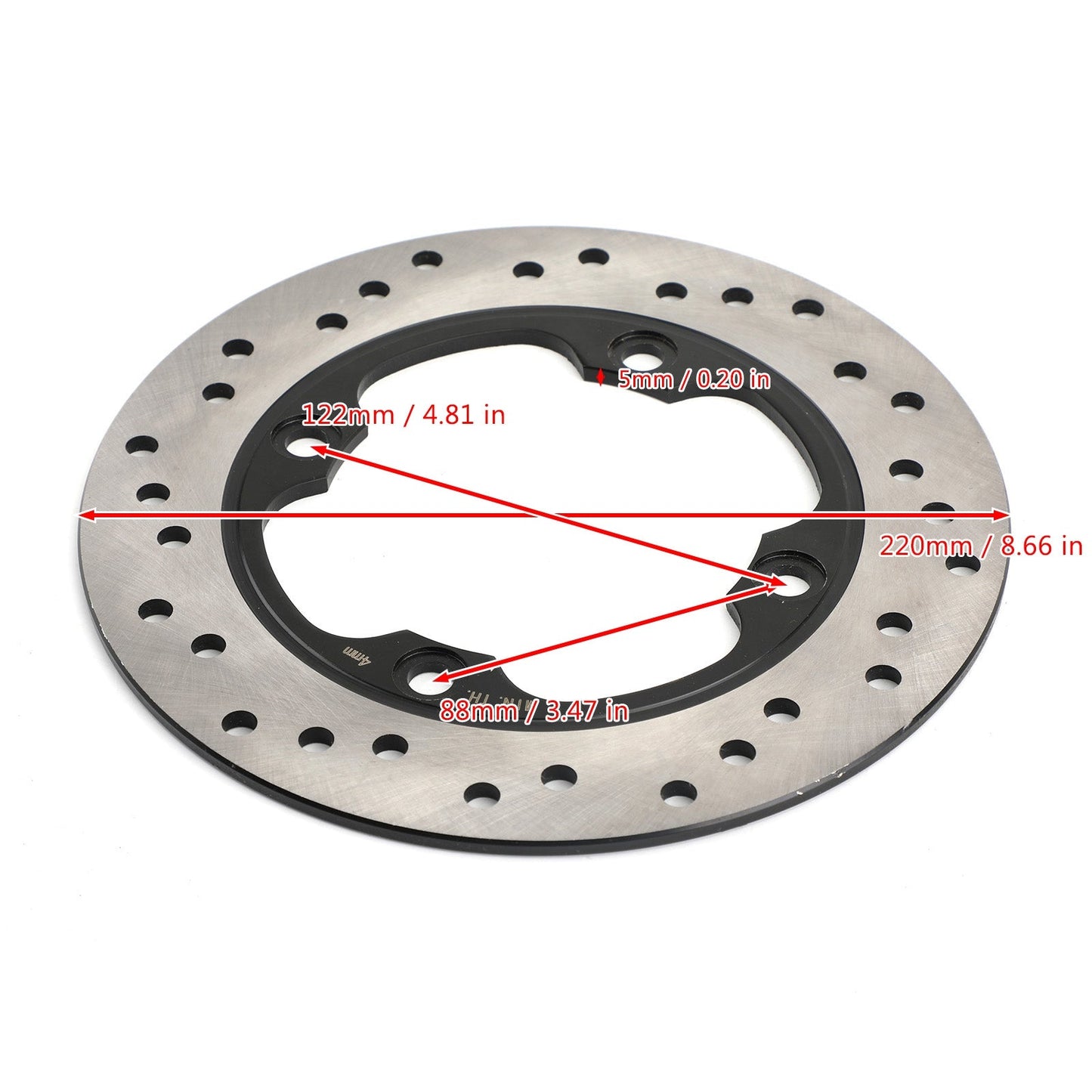 Disco freno posteriore per Triumph TT 600 Daytona 595 600 675 955i 96-12 T2025200 Generico