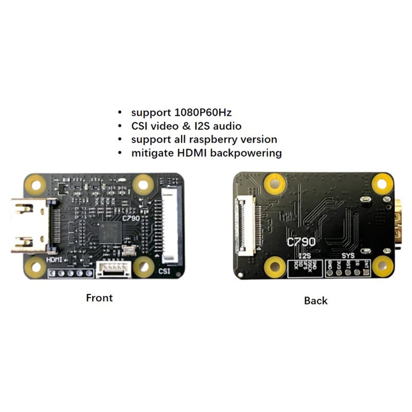 Modulo HDMI a CSI-2 C790 Scheda di espansione HDMI IN a CSI C0779 Pikvm