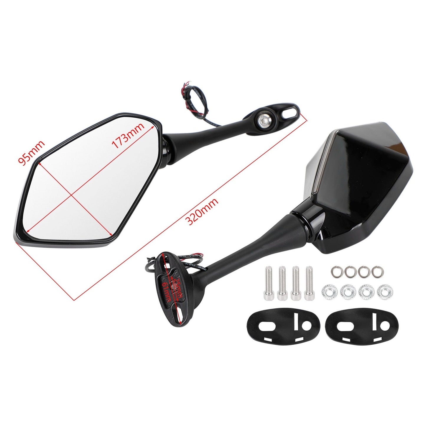 Suzuki RF600R RF900R TL1000S/R Katana LED specchietti con indicatori di direzione