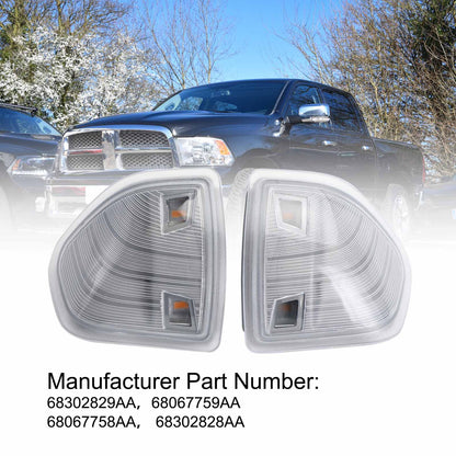 Set di luci affumicate per indicatori di direzione per specchietti di traino (LH + RH) per Dodge Ram 1500 2500 3500 Generic
