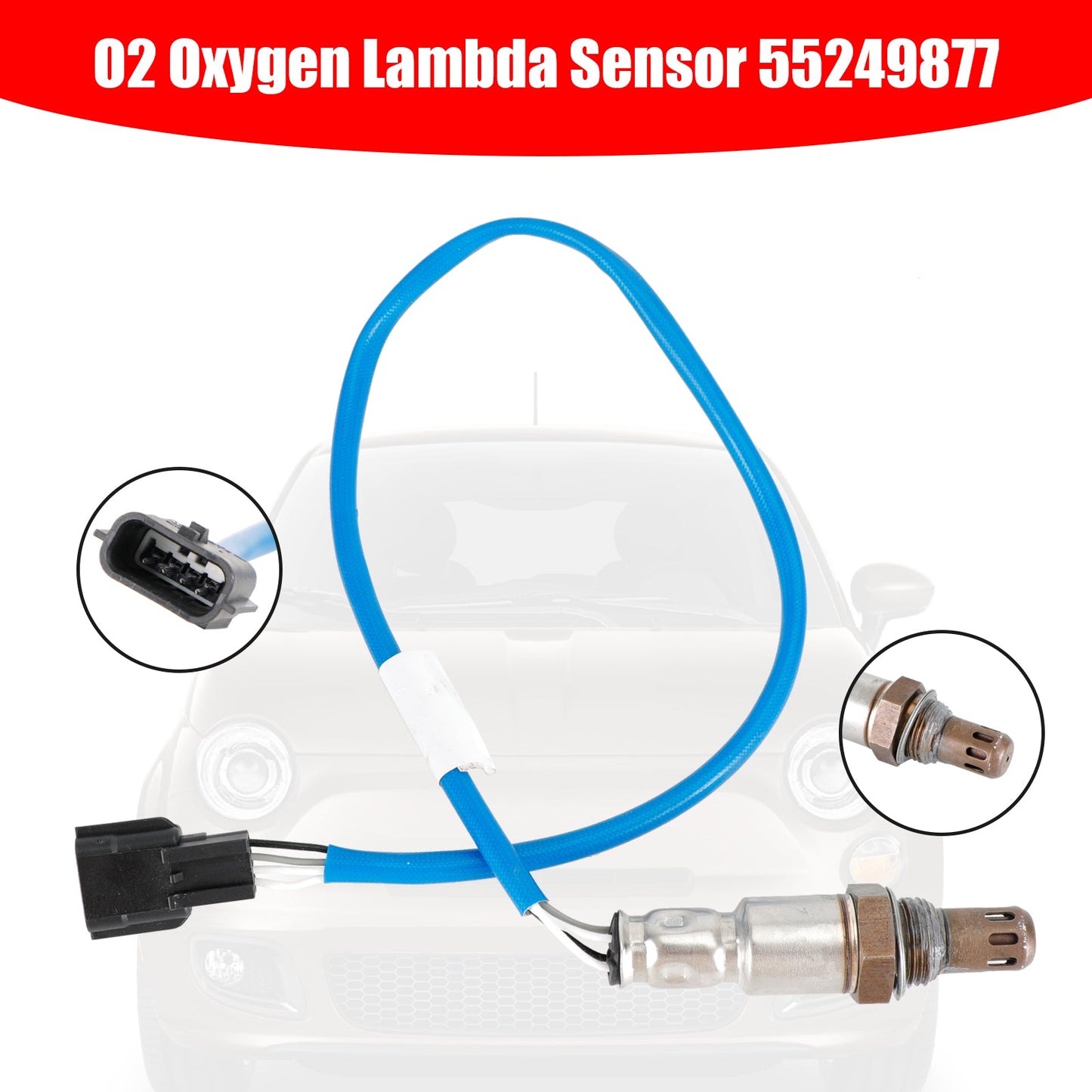 Sonda Lambda O2 Ossigeno 55249877 Per Fiat 500 2007 - 2018 1.2 / 1.2 GPL