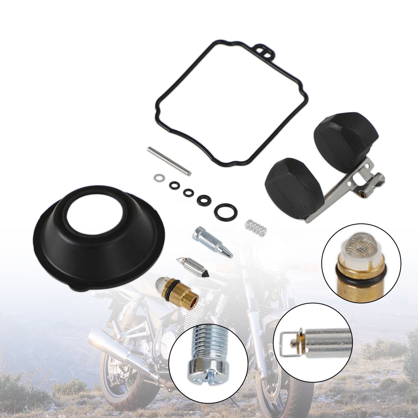 Yamaha XV250 Virago XVS650 V-STAR Carburatore Carb Rebuild Kit di riparazione