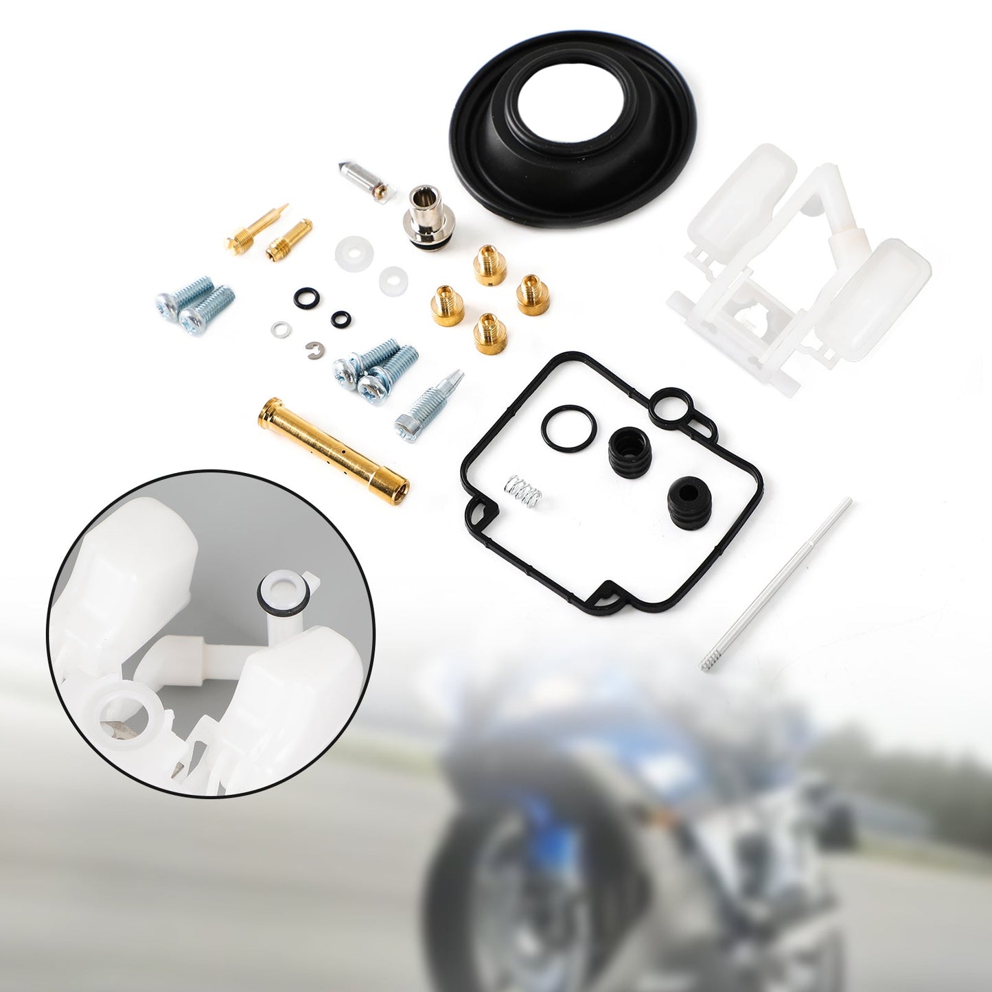 Carburatore Carb Rebuild Kit adatto per Suzuki GK75A GSF400 bandit 1991-1997 Generico