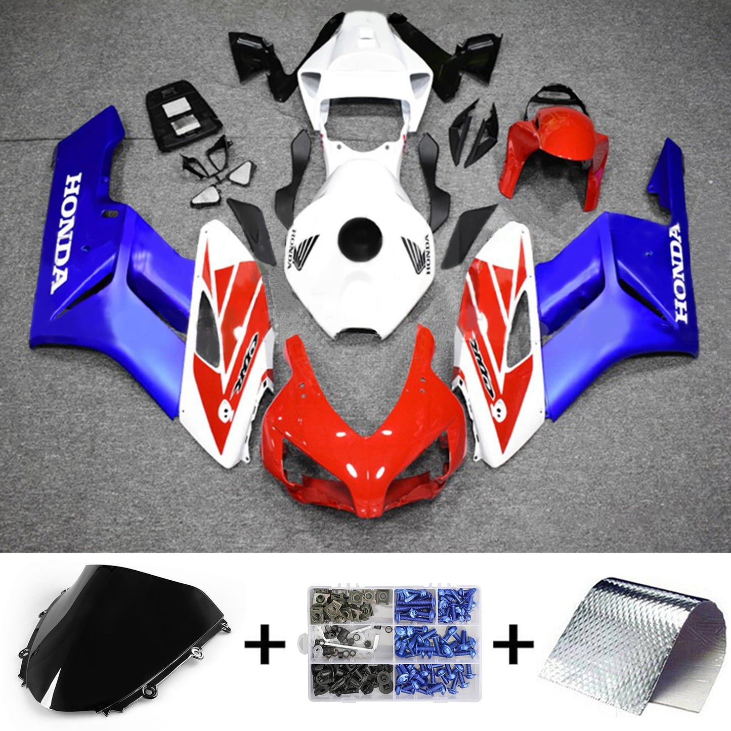 Amotopart Honda CBR1000RR 2004-2005 Kit carena Carrozzeria Plastica ABS