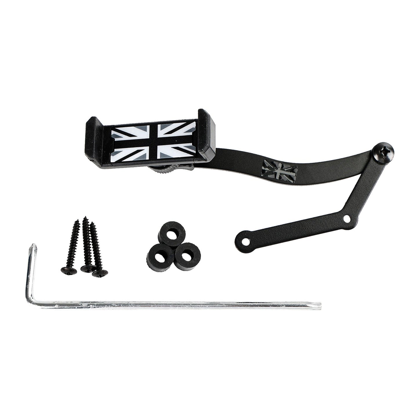 Supporto per cellulare da auto con rotazione a 360° per Mini Cooper R50 R52 R53 grigio
