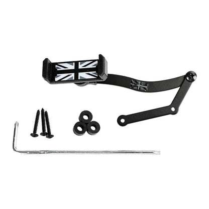 Supporto per cellulare da auto con rotazione a 360° per Mini Cooper R50 R52 R53 grigio