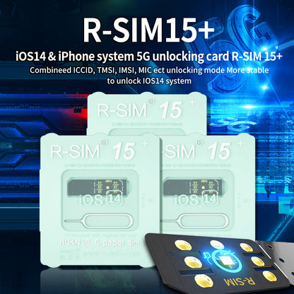 Aggiorna la scheda di sblocco Nano RSIM-15+ 15 per iPhone 13 Pro 12 Pro Max X Max 8 iOS15