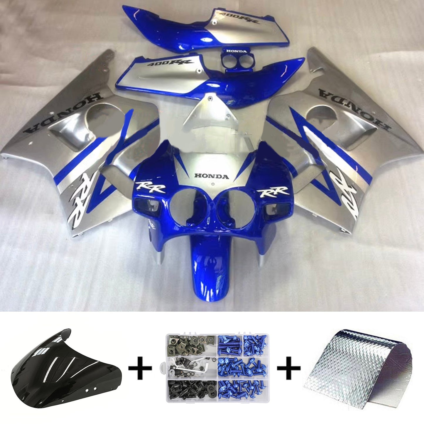 Amotopart Honda CBR400RR NC23 1987-1989 Kit carena Carrozzeria Plastica ABS