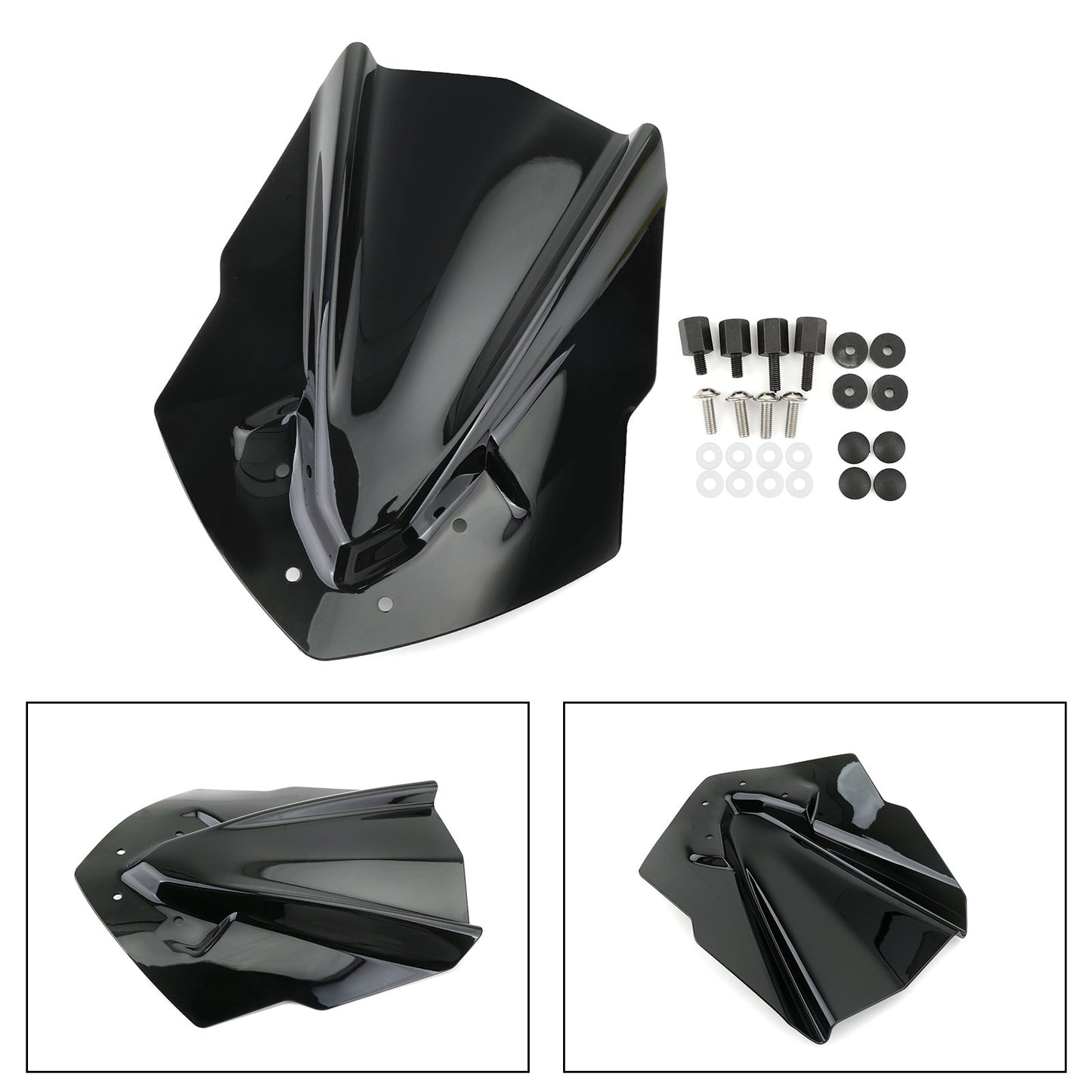 Parabrezza per parabrezza moto in plastica ABS per Yamaha MT125 2015-2019 Generico