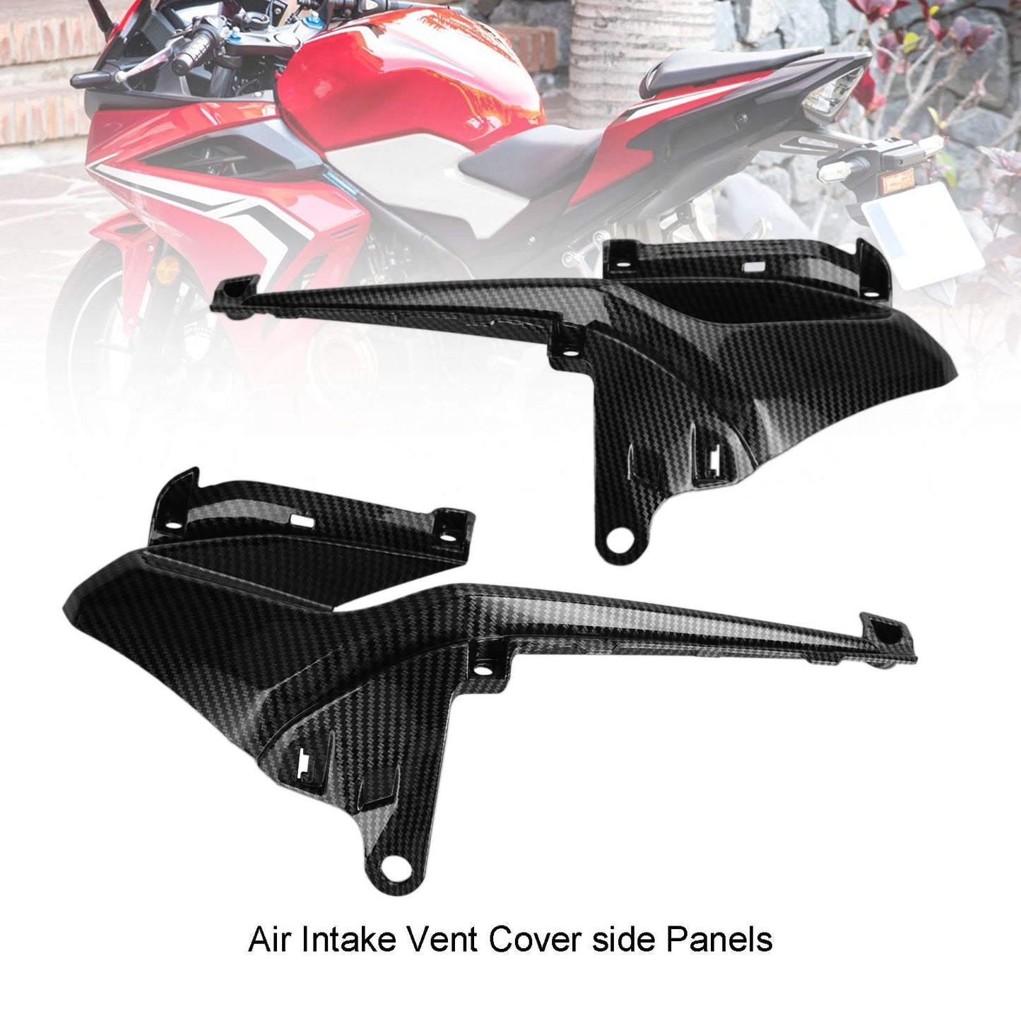 Honda CBR500R 2019-2021 Copertura prese d'aria pannelli laterali in carbonio