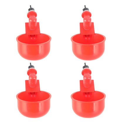 4Pcs Automatic Waterer Pollame Ciotola per Pollo Mangiatoia per Pollo