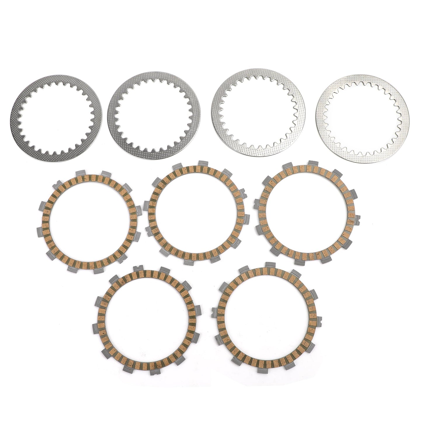 Kit frizione in ferro e dischi di attrito adatti per Kawasaki KLX125 Suzuki GN125 GSX-R150 Generico