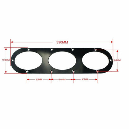 Diffusore Pannello Posteriore Race Paraurti USA Air Alluminio Car Black Universal Diversion Generic