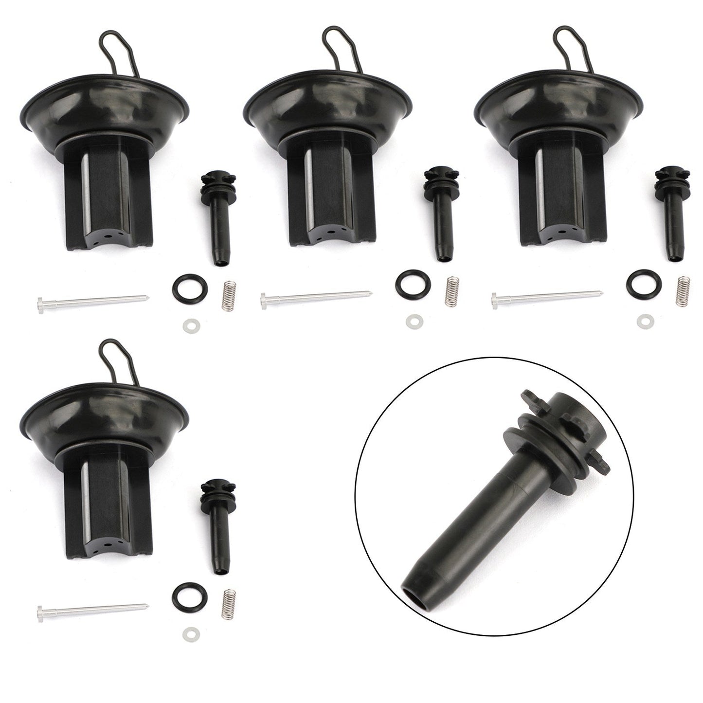 4x Moto Kit riparazione carburatore pistone diaframma per Honda CB400 VTEC CB 400 Generico