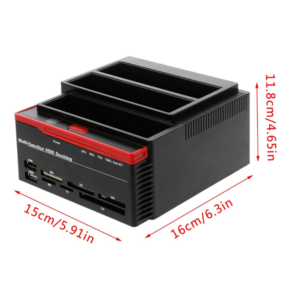 Multifunzione 2.5 3.5" HDD Docking Station UKB 3.0 Clone Hard Drive Card EU