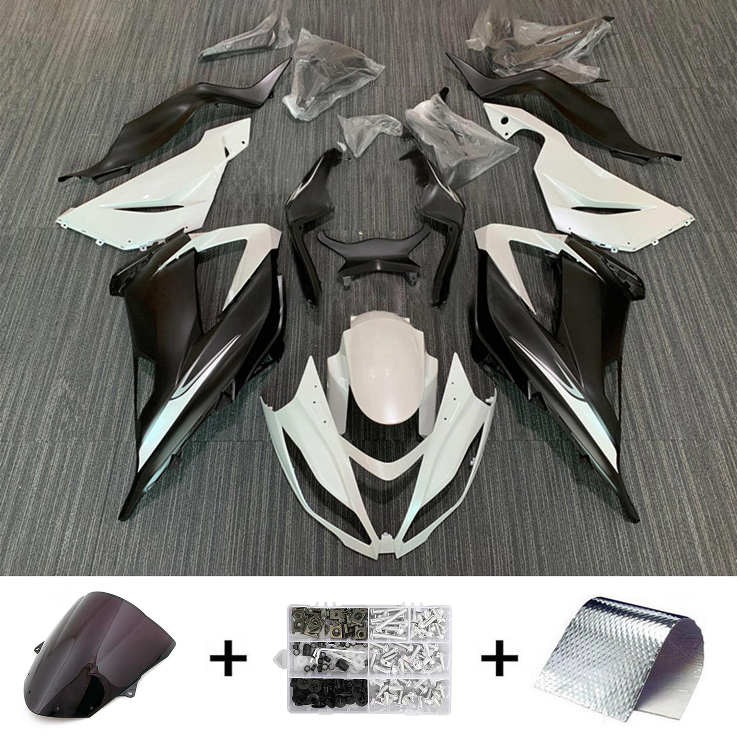 Amotopart Kit Carena Kawasaki ZX6R 636 2013-2018 Carrozzeria Plastica ABS