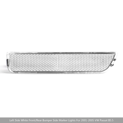 Luci di posizione laterali del paraurti anteriore bianco sinistro per 2001-2005 VW Passat B5.5 Generico