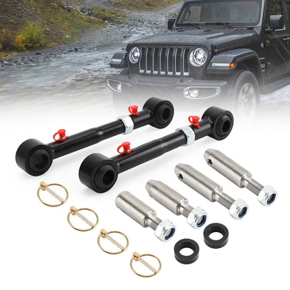 2007-2021 Jeep Wrangler JK JL 2.5-6” Collegamenti barra antirollio anteriore di sollevamento Scollegamento generico