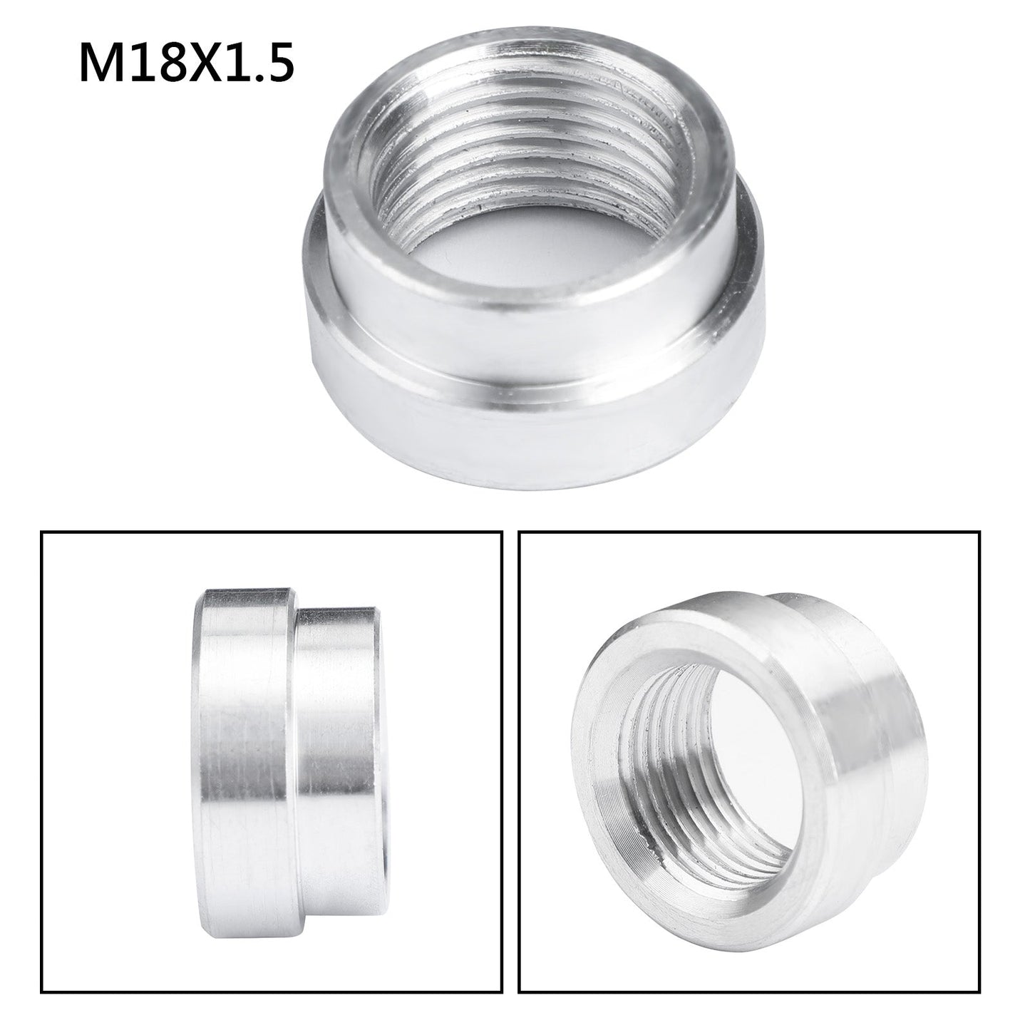 Saldatura in alluminio femmina M18X1.5 sul tappo del raccordo