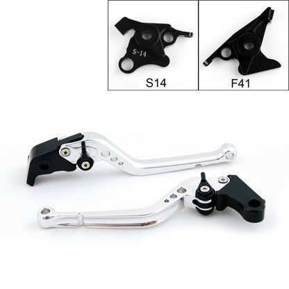 Leve freno frizione lunghe per Suzuki HAYABUSA/GSXR1300 2008-2014 nere generiche