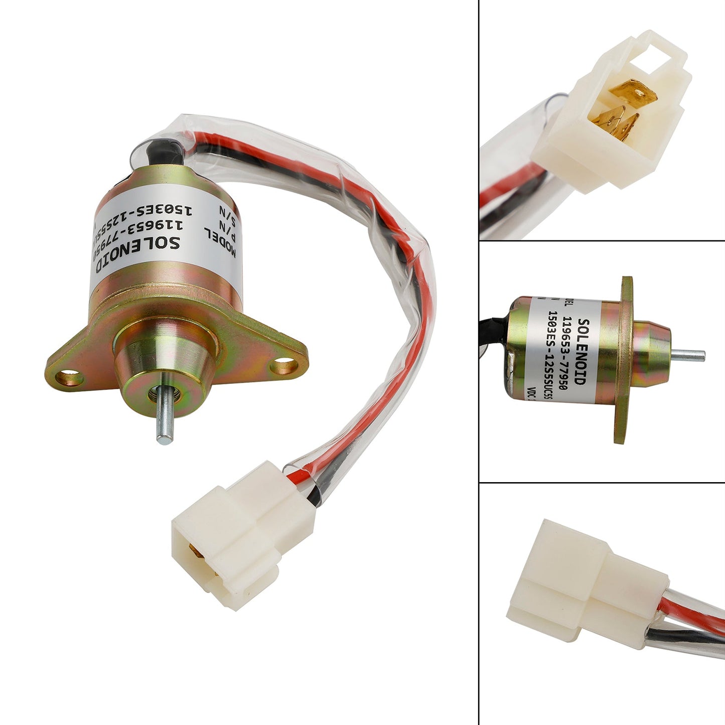 Elettrovalvola di intercettazione carburante adatta per Yanmar 1503ES-12S5SUC5S 119653-77950