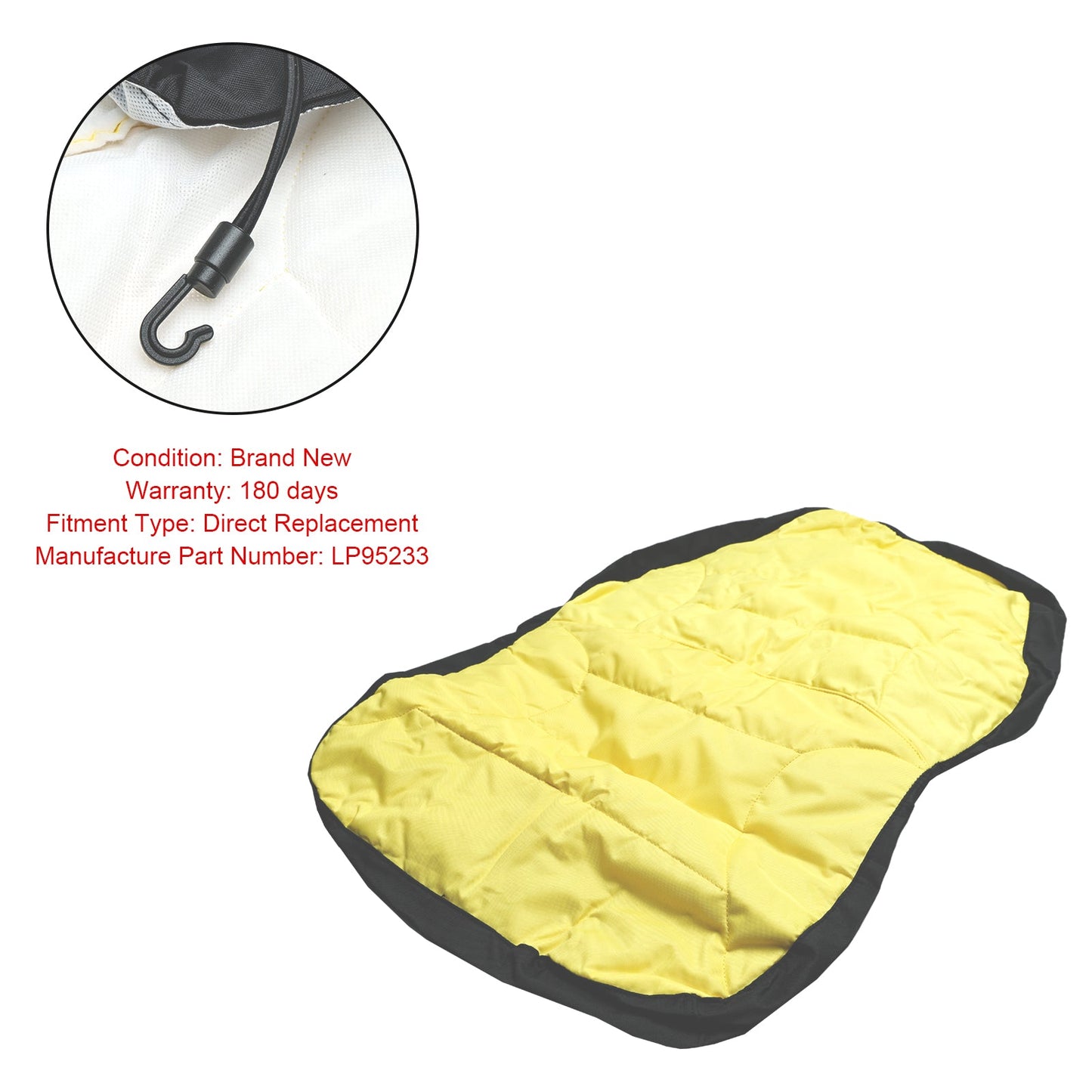 Coprisedile per trattore compatto da 18 pollici LP95233 Fit John Deere Large