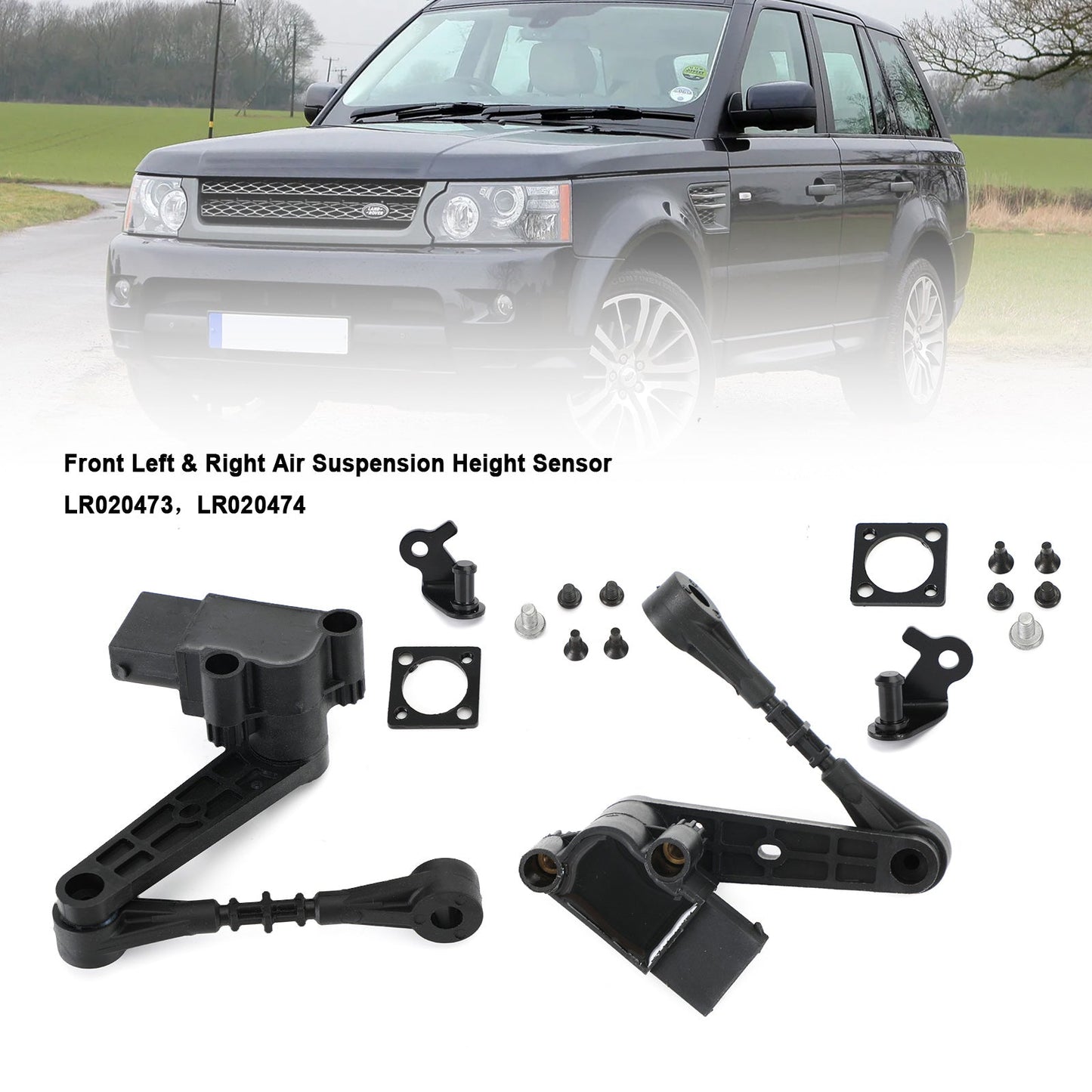 Coppia sensore di livello altezza anteriore destro e sinistro per Land Rover Range Rover Sport generico